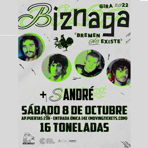 Biznaga + Sandré en 16 Toneladas