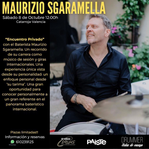 Maurizio Sgaramella en Drummer Salas de Ensayo (Catarroja)
