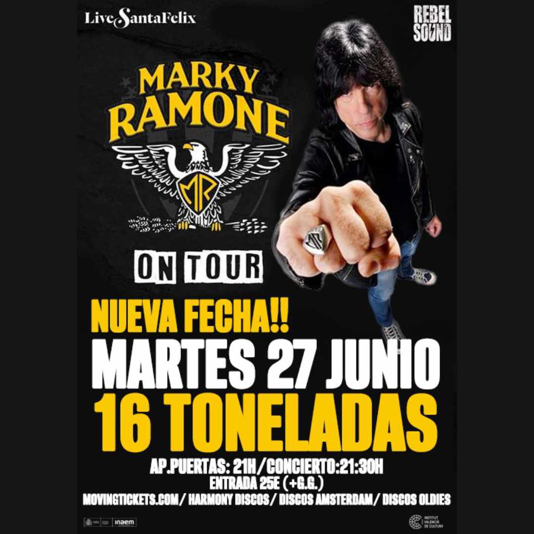 Marky Ramone en 16 Toneladas
