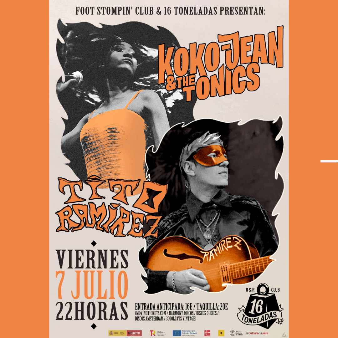 Ciclo Cultura de Sala: Koko-Jean & The Tonics + Tito Ramirez en 16 Toneladas