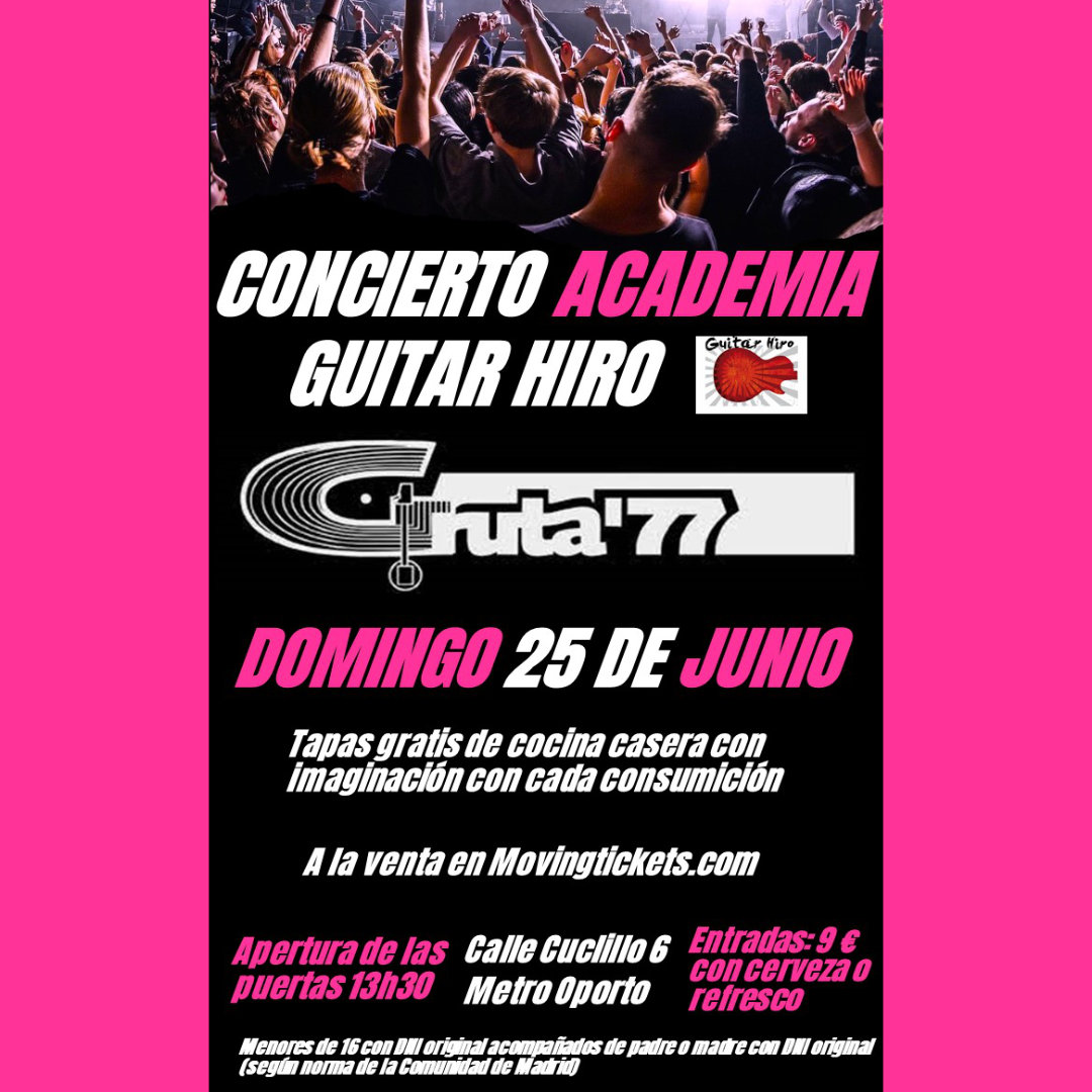 Concierto Academia Guitar Hiro en Gruta77
