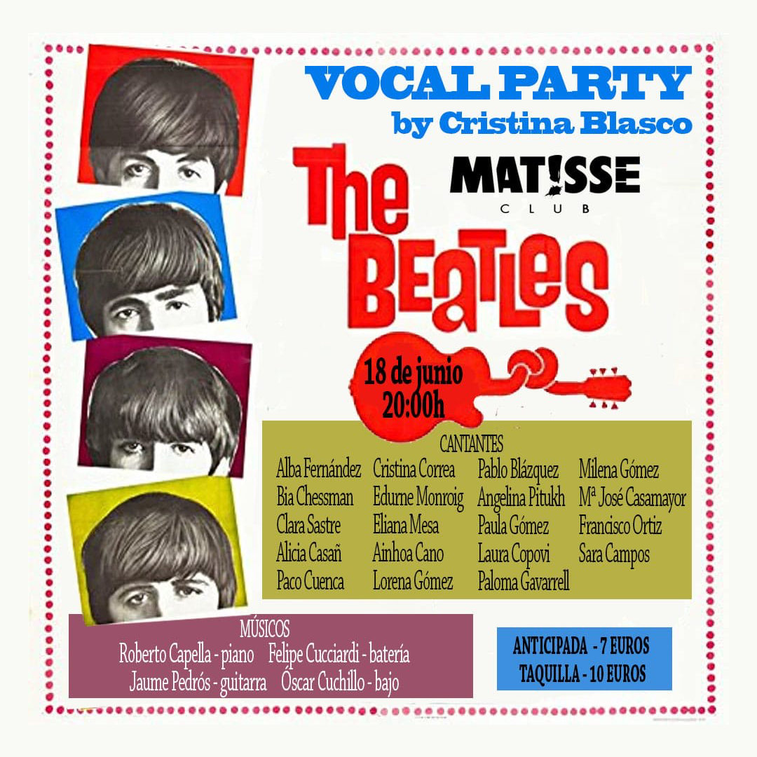 The Beatles Vocal Party en Matisse Club