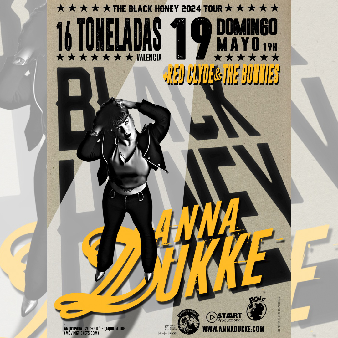 Anna Duke + Red Clyde & The Bonnies en 16 Toneladas
