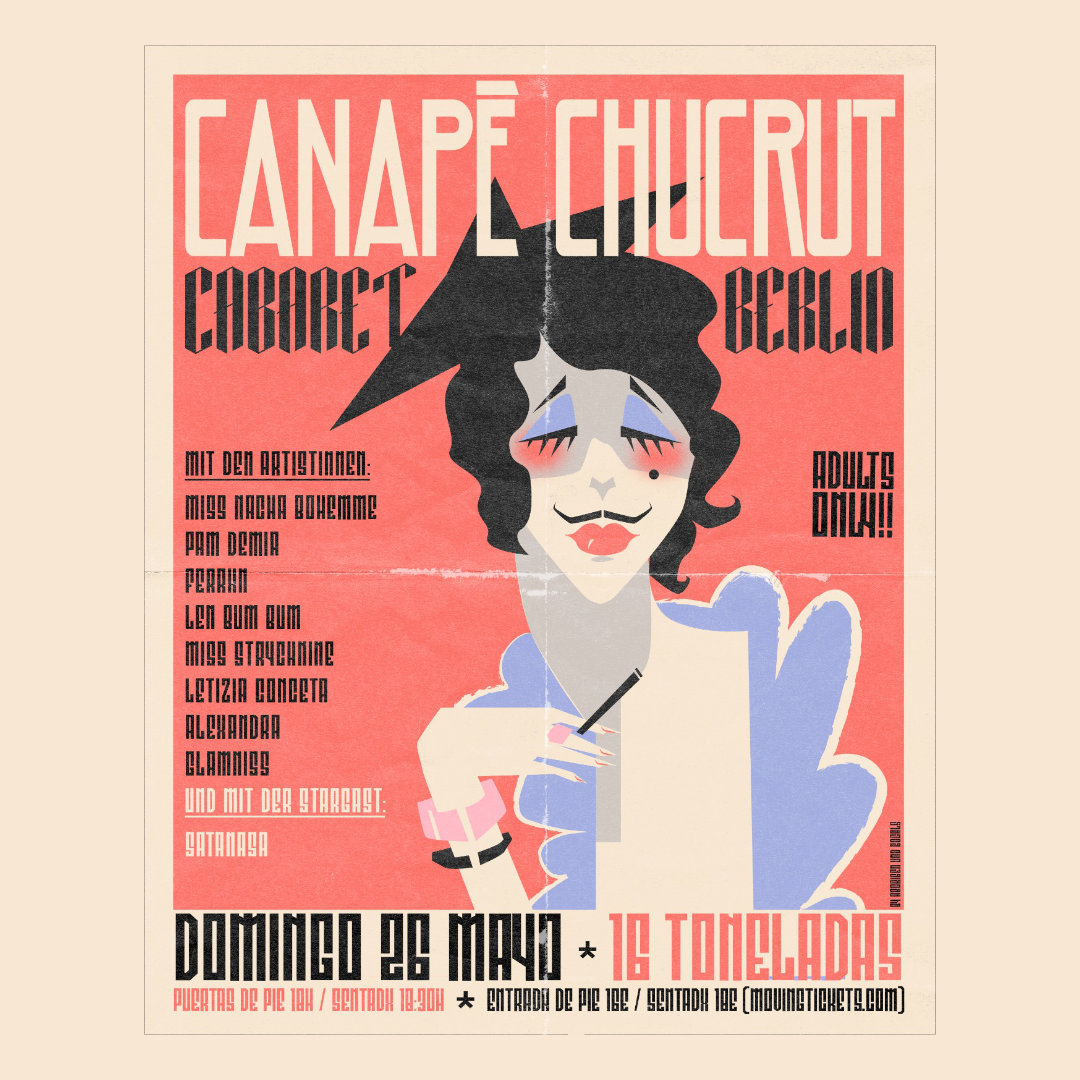 Canapé Chucrut Cabaret Berlin en 16 Toneladas